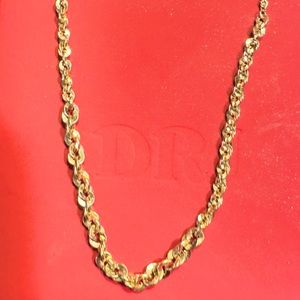 10k yellow gold rope chain